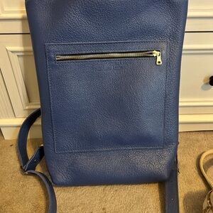 Molino blue large Portland leather goods